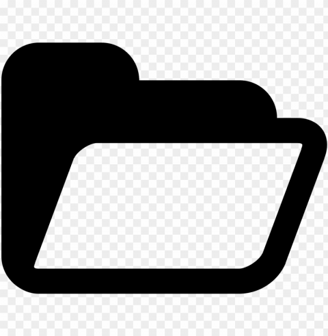 the open folder icon for pc - windows black folder icon PNG transparent graphics for download
