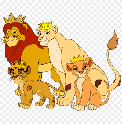 the pencil and in color - lion king simba's family PNG files with no backdrop wide compilation