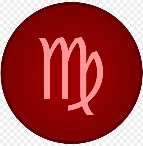 The Planet Mercury Will Pass Through The 12th House - Red Virgo Symbol PNG Transparent Design Diverse Assortment