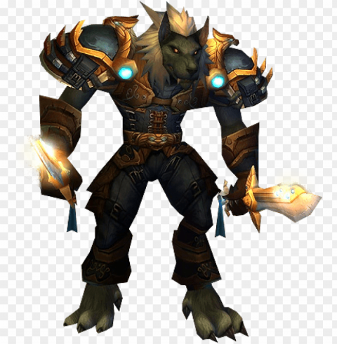 the playable worgen are worgen not human - wow vanilla worge Transparent PNG images for design