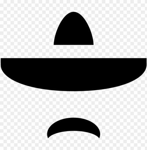 the shape is like a sombrero - Transparent Background Isolated PNG Icon