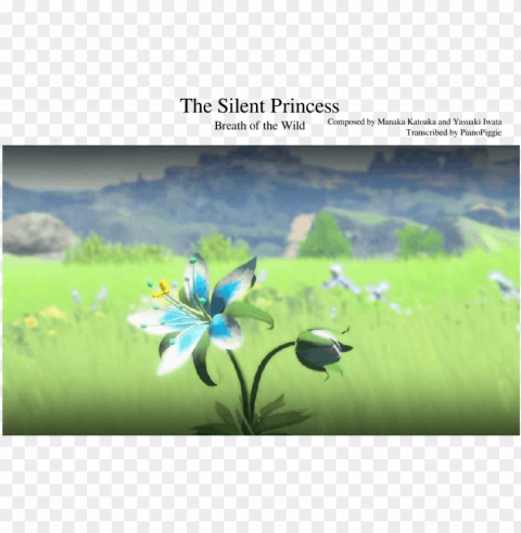 the silent princess zelda's lullaby in botw - breath of the wild flower Free download PNG images with alpha transparency