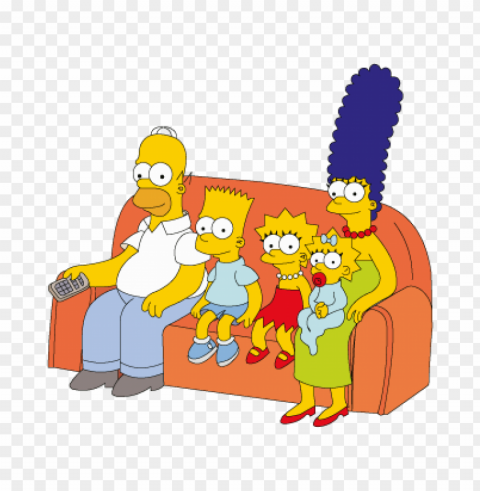the simpsons family vector free download PNG photos with clear backgrounds
