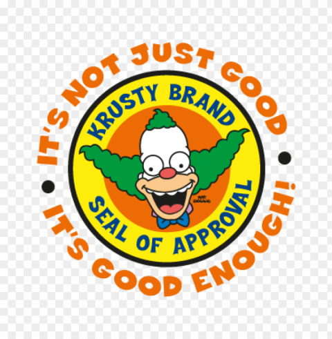 the simpsons krusty brand vector logo free PNG images for advertising