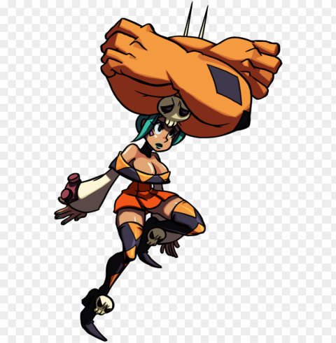 the skullgirls sprite of the day is PNG Image with Clear Isolated Object