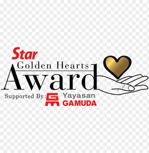 the star golden hearts award celebrates malaysians - golden heart award Transparent Background Isolated PNG Art