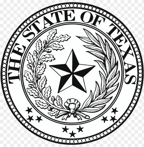 the state of the texas stamp Symbol logo Clear Background Isolated PNG Icon