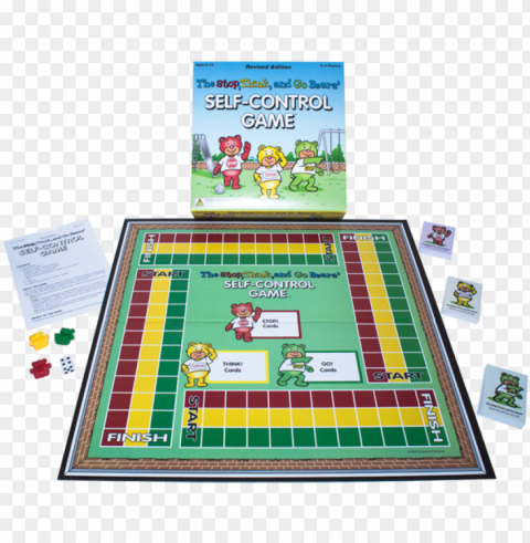 the stop think and go bears self control board game Isolated Subject with Clear Transparent PNG
