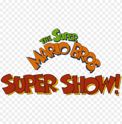 the super mario bros - super mario bros super show logo Transparent PNG Illustration with Isolation