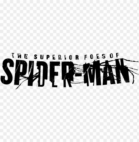 the superior foes of spider-man logo - superior spider man title Isolated Element with Clear PNG Background