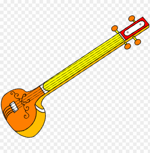 the tanpura has 4 strings typically tuned to sa pa - sitar drawi PNG free download