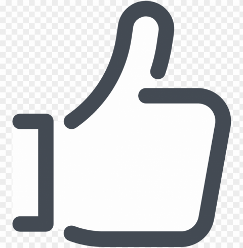 the universal thumbs up icon for liking things on facebook PNG Image Isolated with Transparent Detail