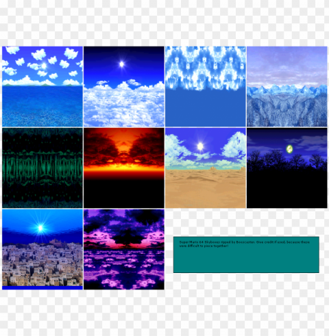 the unsettling skyboxes of super mario 64 - super mario 64 backgrounds Clear PNG pictures compilation