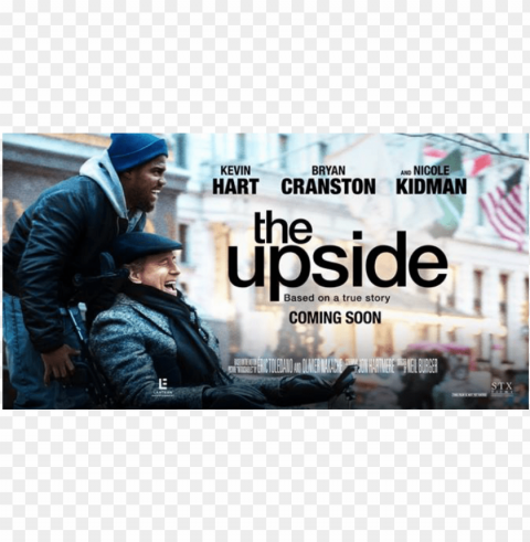 the upside of the upside - upside movie poster 2019 Isolated Artwork with Clear Background in PNG