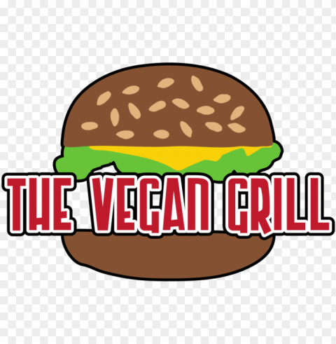 the vegan grill - cheeseburger Clear Background PNG with Isolation