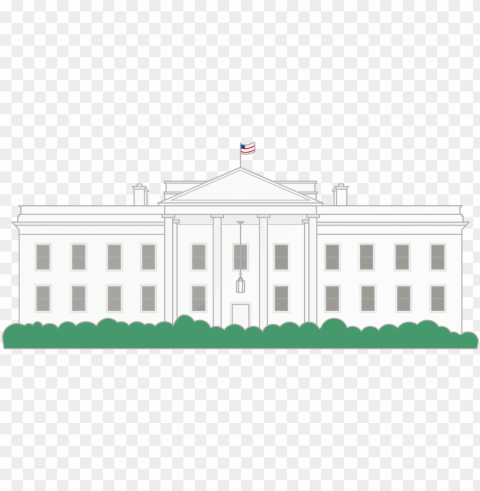 the white house svg free - white house trump wall HighResolution PNG Isolated on Transparent Background
