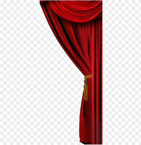 theater curtains right side PNG Image Isolated on Clear Backdrop
