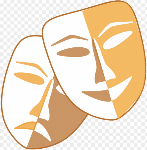 Theatre Masks PNG For Social Media