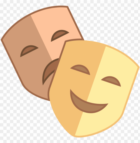 Theatremask Icon - Theatre Mask Icon HighQuality PNG Isolated Illustration