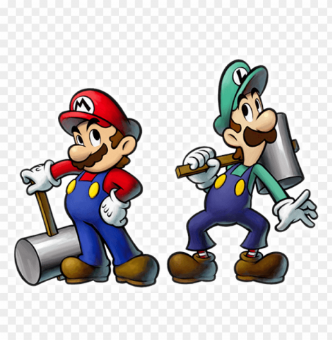 their costume consists of a pair of felt blue overalls - mario and luigi bowser's inside story mario Clear PNG photos