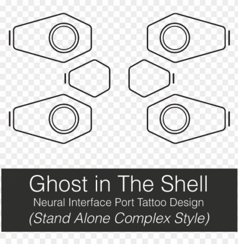 there are a bunch of these floating around but they're - ghost in the shell neck tattoo PNG Image Isolated with Transparent Detail
