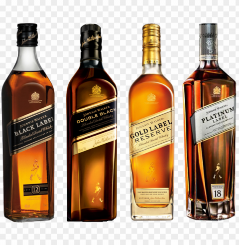 thewalkers - johnnie walker platinum label whisky - 1 l bottle PNG Graphic with Clear Background Isolation