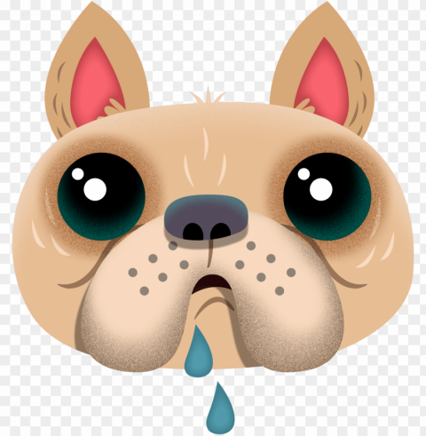 they're the most popular breed in new york city - emoji bulldog PNG Graphic with Transparency Isolation