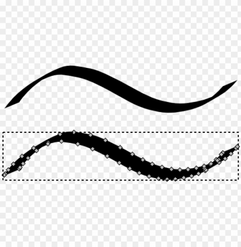 thick curved line download - calligraphy line PNG files with no backdrop pack
