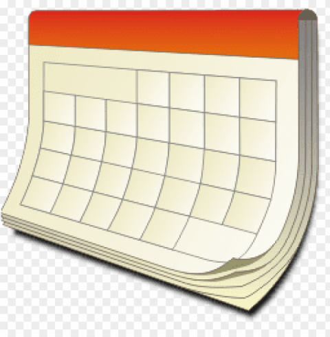 Thick Paper Calendar PNG Image Isolated With Clear Background