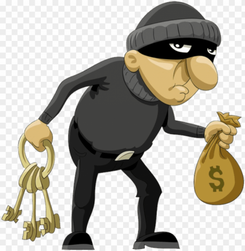 thief robber download image with transparent - rob the bank cartoo Clear Background Isolated PNG Icon