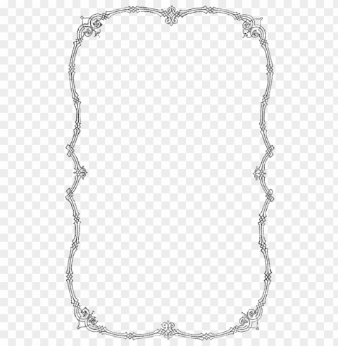 thin portrait vintage frame Isolated Object on HighQuality Transparent PNG