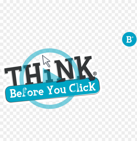 think before you click - boite jaune PNG transparent graphics for download