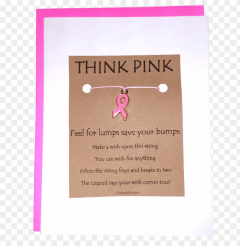 think pink breast cancer awareness - paper PNG file with no watermark PNG transparent with Clear Background ID ae522465