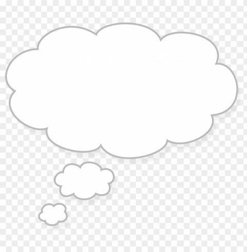 thinking cloud Transparent PNG images complete library