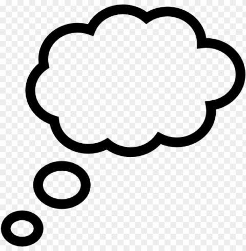 thinking cloud Transparent PNG Isolated Artwork