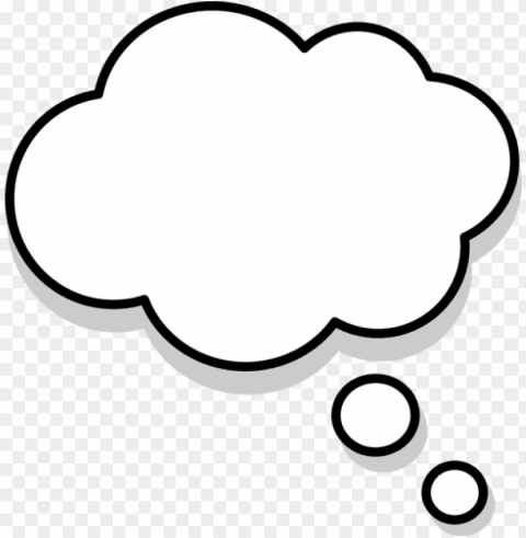 thinking cloud Transparent PNG Isolated Element