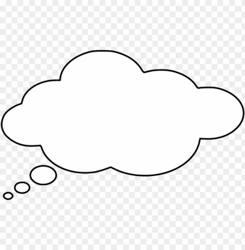 thinking cloud Transparent PNG Isolated Item