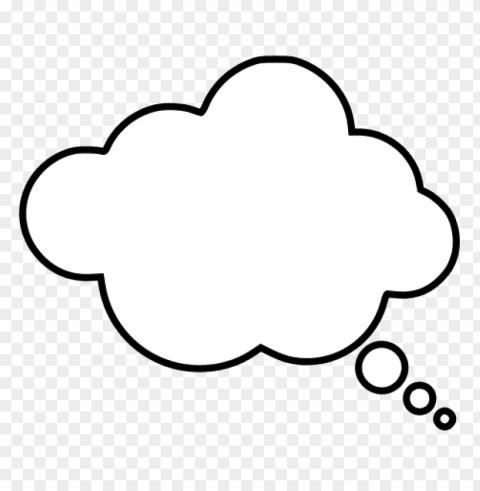 thinking cloud PNG graphics with clear alpha channel broad selection