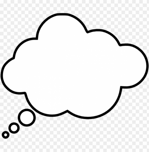 Thinking Cloud PNG Graphics With Clear Alpha Channel Collection