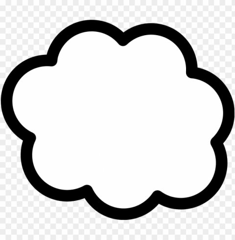 thinking cloud PNG graphics with clear alpha channel selection