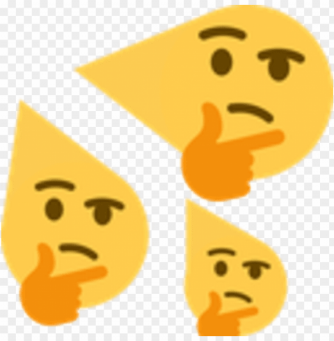thinking face emoji - thinking emojis discord PNG images for banners