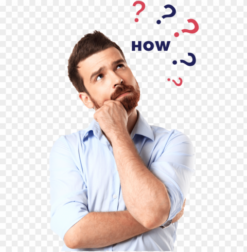 thinking man cutout - businessperso PNG images with no background essential
