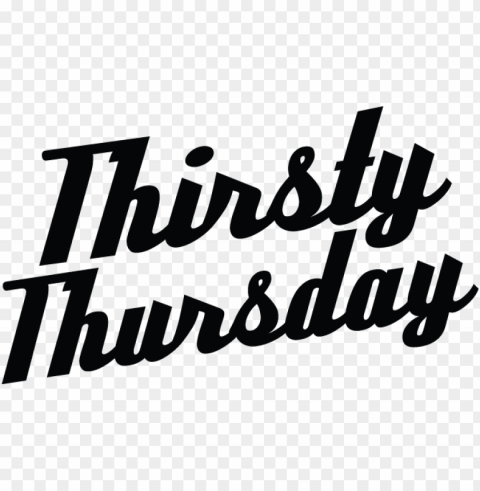thirsty thursday bar signs PNG images without BG