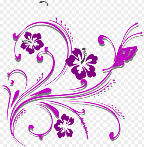 this free clipart design of butterfly scroll - clip art bunga PNG with transparent backdrop