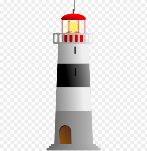 this free clipart design of lighthouse clipart PNG Image with Isolated Graphic Element