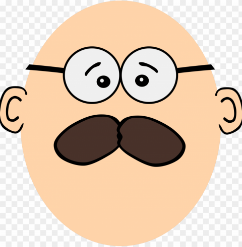 this free icons design of bold guy with mustache Transparent PNG images set