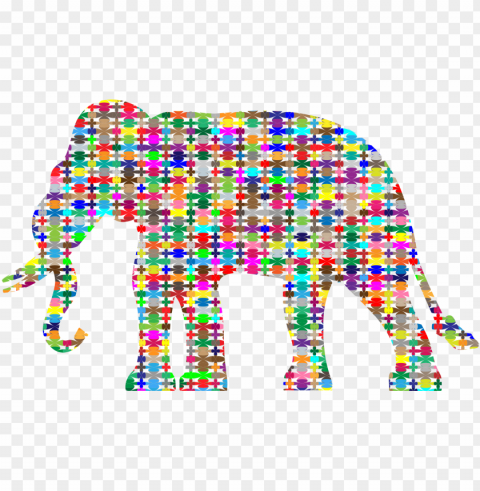 this free icons design of colorful pattern elephant High-resolution PNG images with transparent background