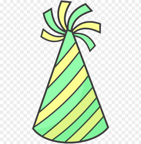 this free icons design of green party hat Transparent PNG art
