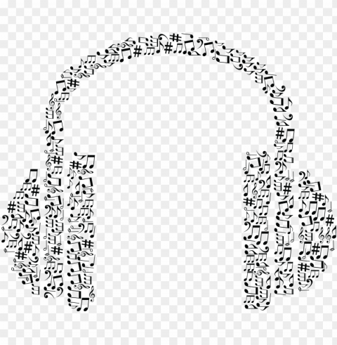 this free icons design of musical notes headphone Transparent Background Isolated PNG Figure