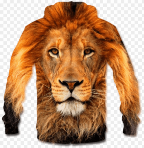 this free icons design of t-shirt lion Transparent Background Isolated PNG Item
